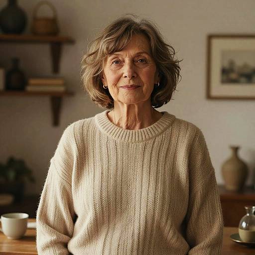 Senior Woman with Choppy Bangs