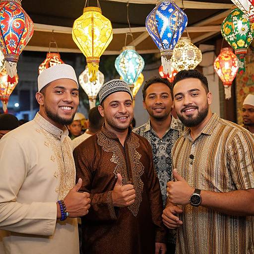 Handsome Muslim Men at Cultural Festival