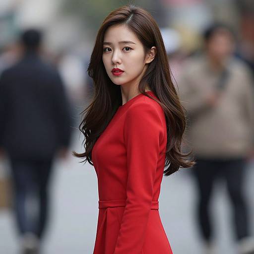 Realistic Abby in Red Costume