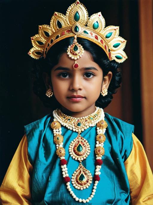 Child in Krishna Jayanthi Costume