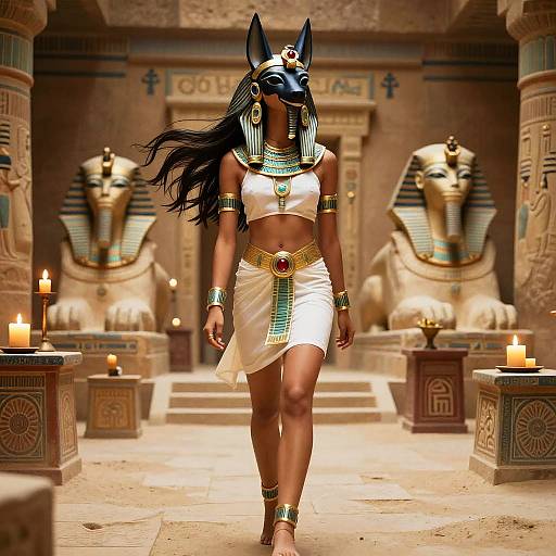 18-Year-Old Anubis Pharaoh in Tomb