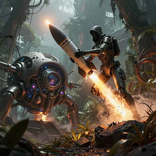 Futuristic Genetically Engineered Assassin Battle