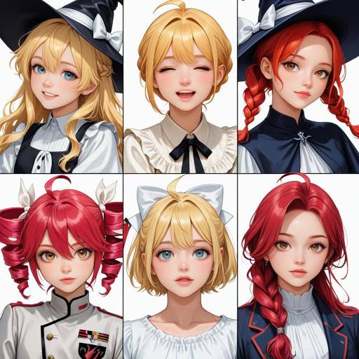 Charming Girls with Unique Hairstyles