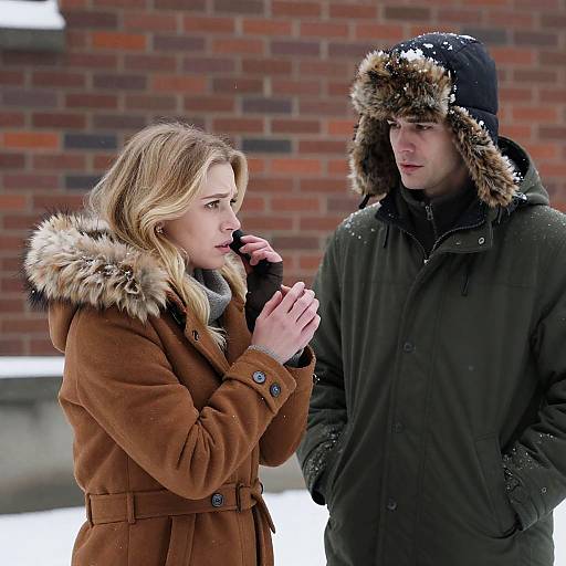 Winter Scene of Concern and Care