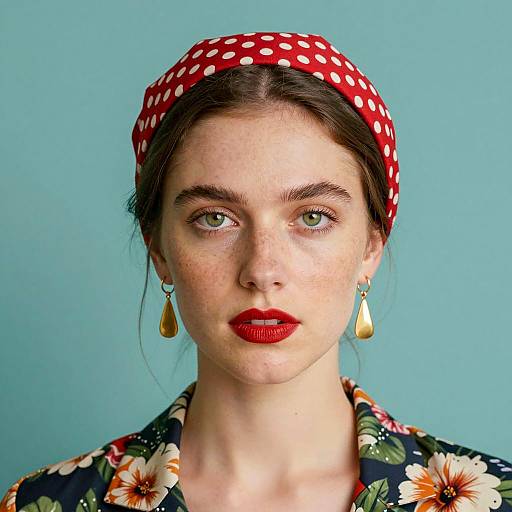 Vibrant Portrait of a Stylish Woman