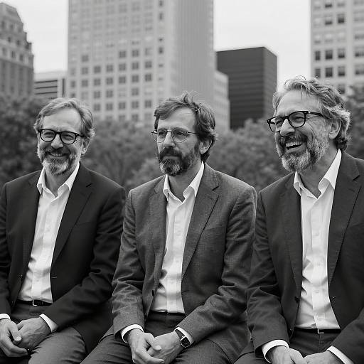 Candid Moments of Men in Suits