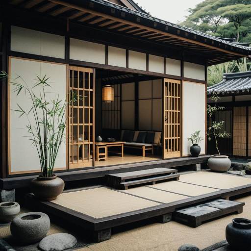 Minimalist Japanese Zen Home Exterior