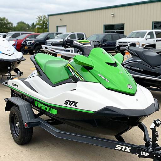 2017 Kawasaki Jet Ski STX-15F Green White
