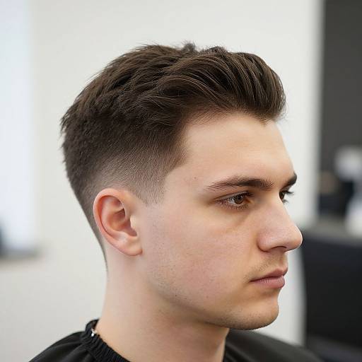 Modern Side Part Haircut Portrait