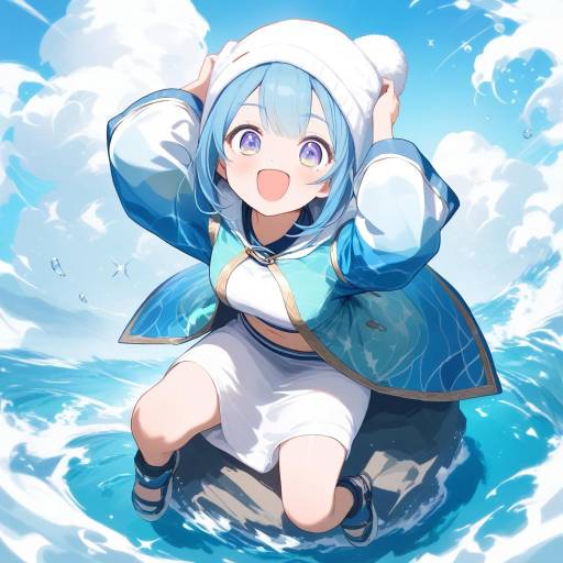 Cheerful Seal with Sparkly Coat