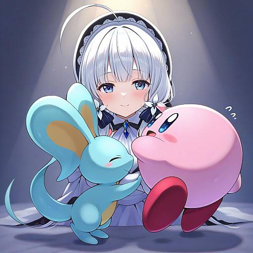 Illustration of Elfilin, kirby (series) in the style of Chm (macharge)