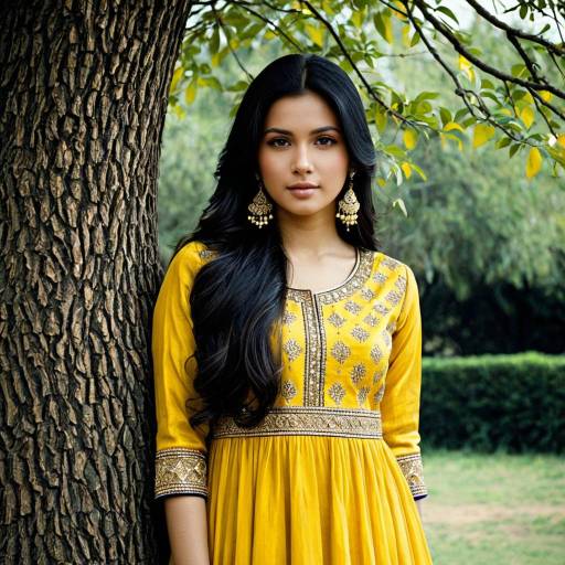 Photorealistic Silk Anarkali Dress Fashion