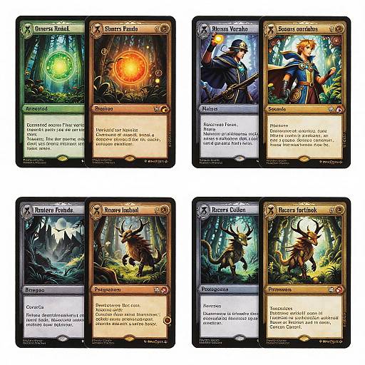 Fantasy Trading Card Collage