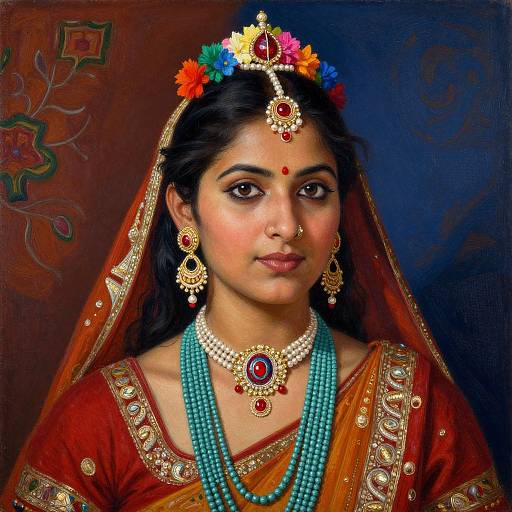 Vibrant Indian Woman Portrait