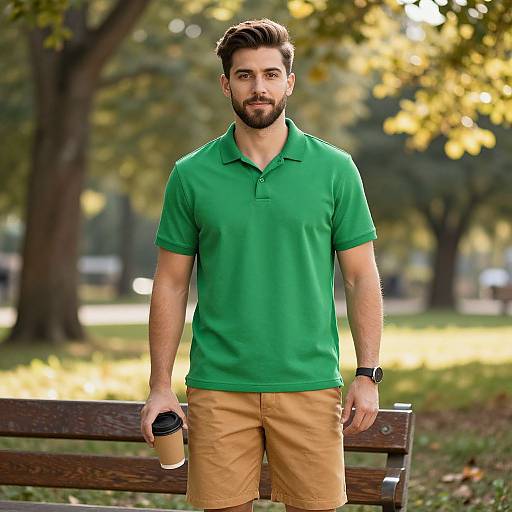 Confident Man in Sunny Park