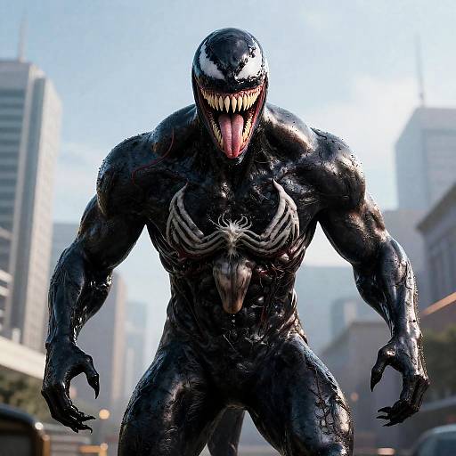 Venom Character in Urban Setting