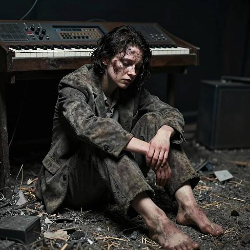 Dispossessed Gambler in Dark Synth