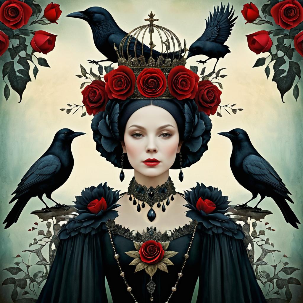 Elegant Woman and Raven Album Art