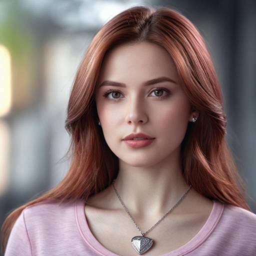 Realistic Portrait of a Girl Wearing Jewelry