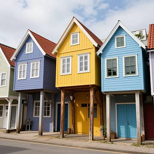Whimsical Stilted Houses on Legs