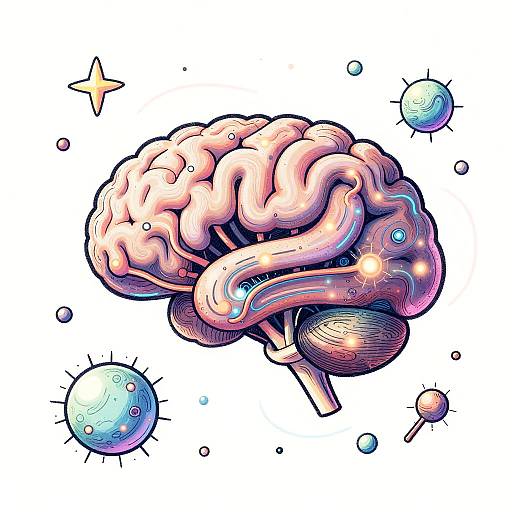 Cybernetic Brain AI Doodle