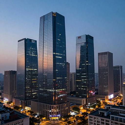 Semi-Realistic Dusk Cityscape