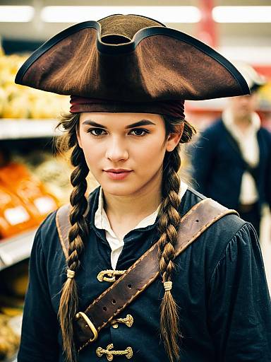 Sainsbury's Male Pirate Costume Portrait