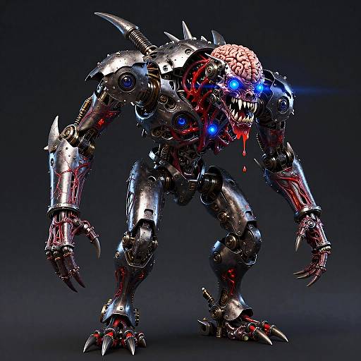 Mechanical Demon with Eldritch Features