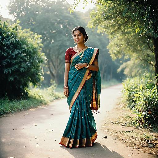 2005 Indian Woman in Traditional Sari