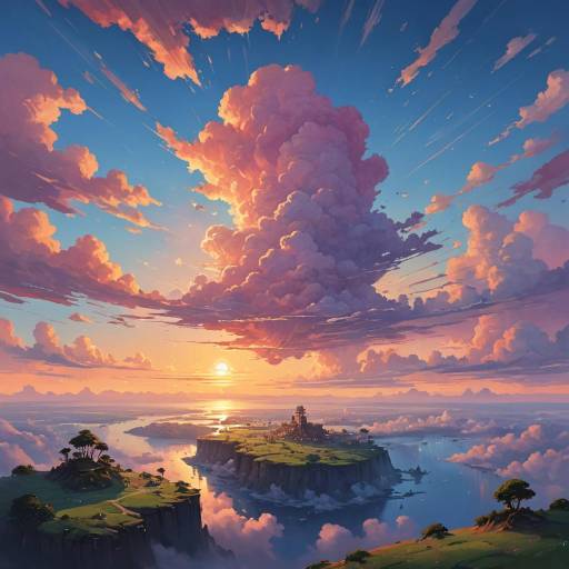 Explorer in Vibrant Cloud Islands