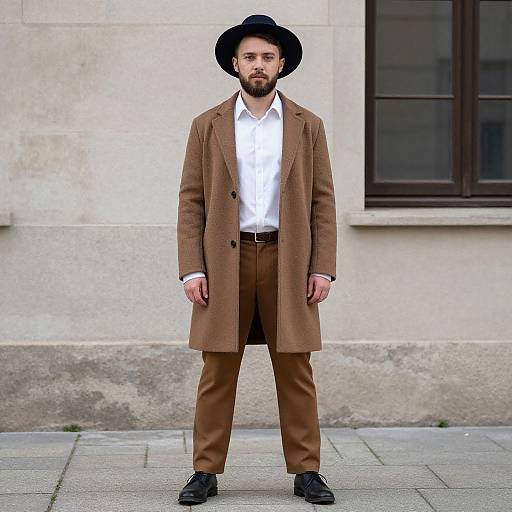 Outdoor Male in Costume with Beard