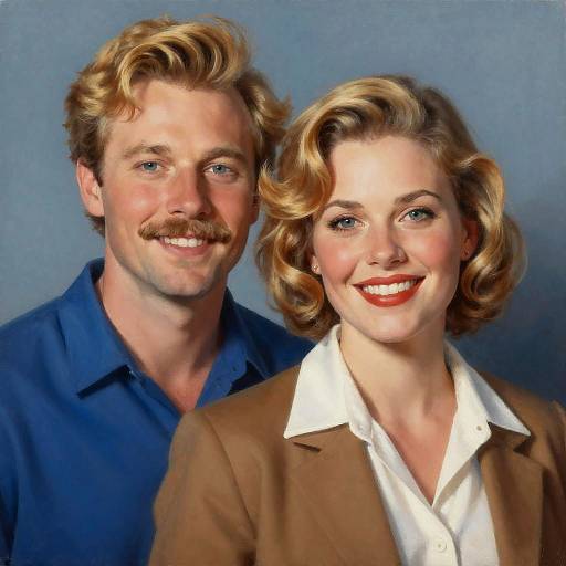 Couple Portrait with Vibrant Background