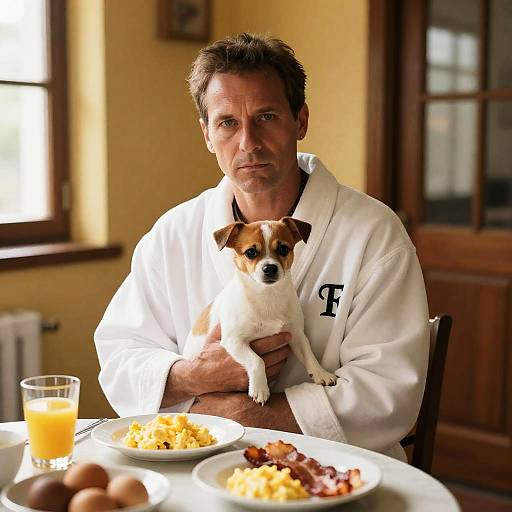 Morning Breakfast with a Serious Man