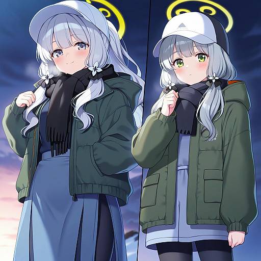 Illustration of Hare (camp) (blue archive), blue archive in the style of Ichiren namiro