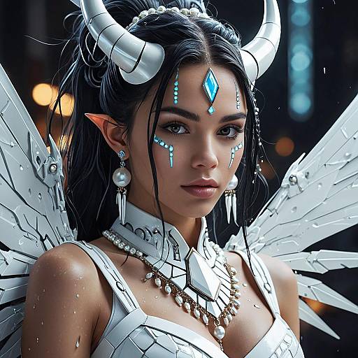 Cyborg Clowncore: A Fantasy Portrait