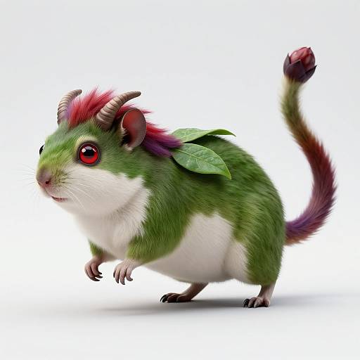 Semi-Realistic Variegated Rodent Creature