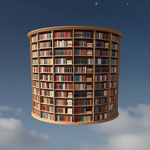 Floating Library Among Whispering Stars