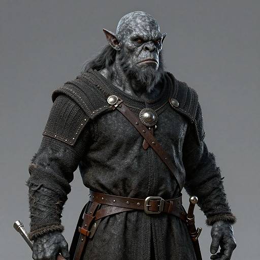 Hyper-Realistic Medieval Troll Warrior