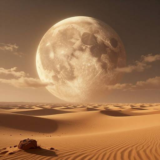 Surreal 3D Alien Desert Landscape