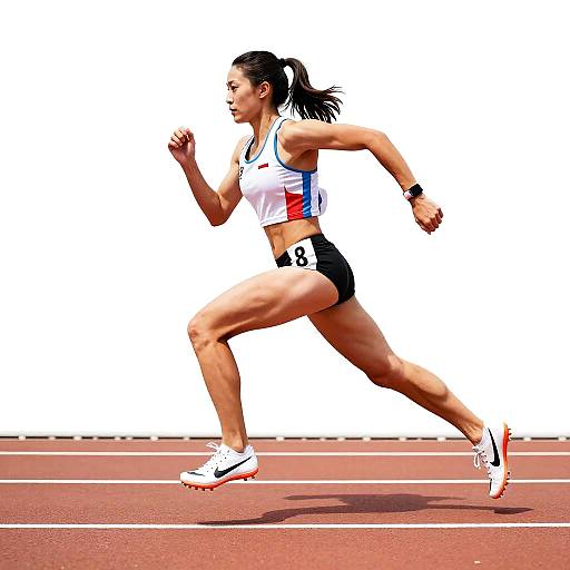 Contemporary Graphic Female Sprinter