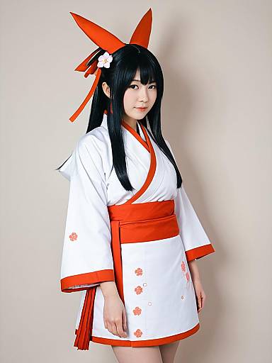 Woman Cosplaying Uzume Sumeragi Costume