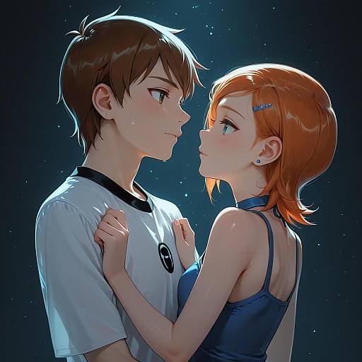 Illustration of Gwen tennyson, ben 10 in the style of Yuuki (yuyuki000)