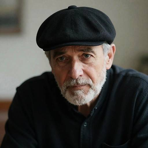 Thoughtful Elderly Man in Soft Light