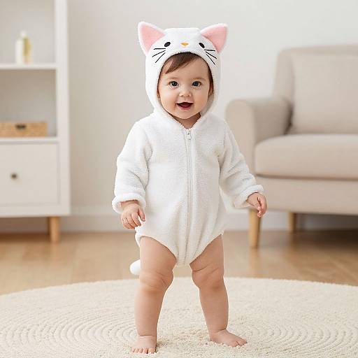 Little Girl in Kitten Costume