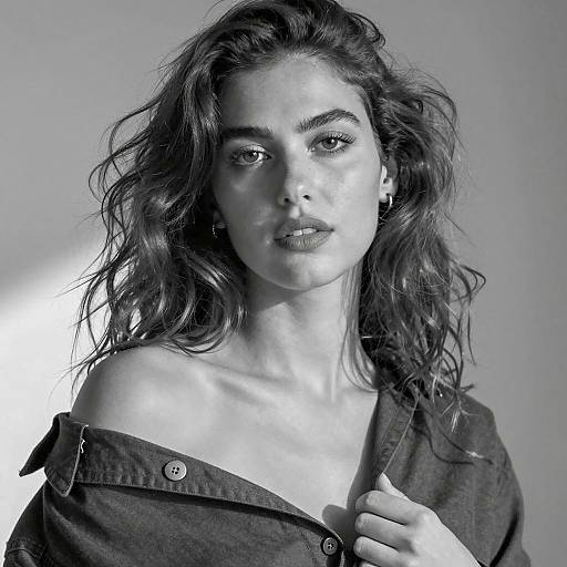 Striking Monochrome Portrait of a Woman