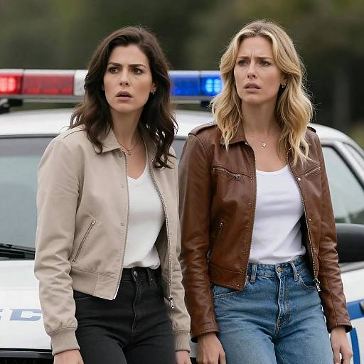 Surprised and Concerned by Police Car