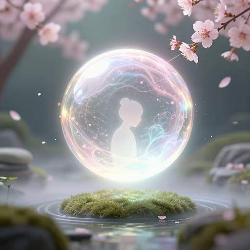 Ethereal Vitache Over Zen Garden