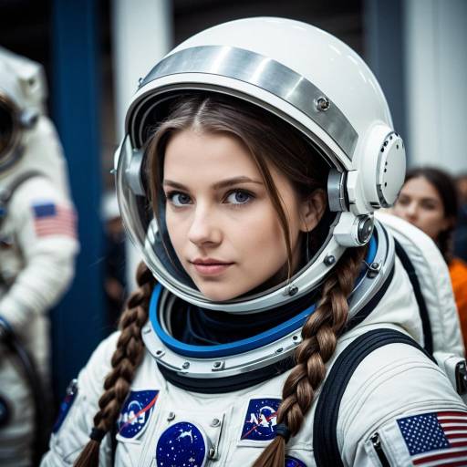 Astronaut Girl in Halloween Costume