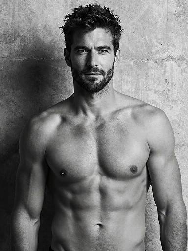 Cinematic Black and White Fitness Portrait