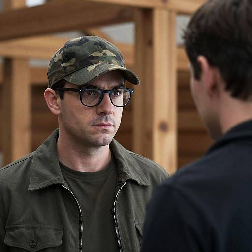 Intense Standoff between Two Men